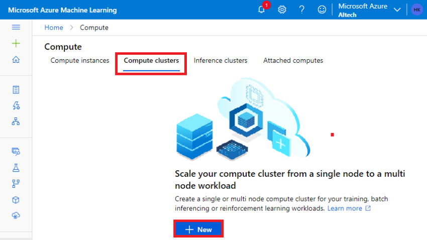 Learn to create the compute resources in the Azure Machine Learning workspace